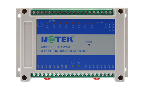 UT-1128-I 8-PORT RS-485 ISOLATED HUB